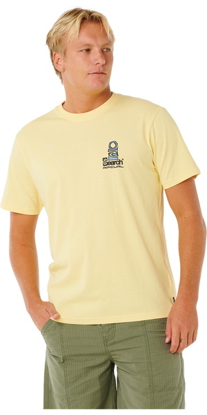 2026 Rip Curl Hombres Vaporcool Search Stack Tee 0K5MTE - Sunlight
